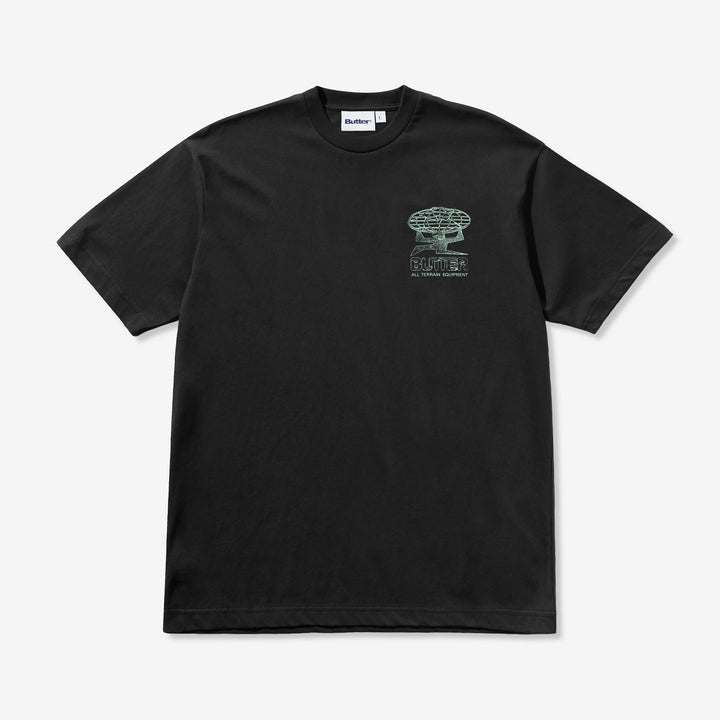 Terrain T-Shirt Black Front