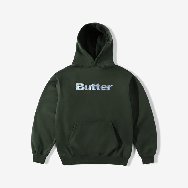 Textured Logo Pullover Hood Fatigue Jumpers