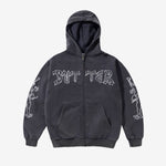 Daniel Johnston Thirteen Zip-Thru Hood Washed Navy