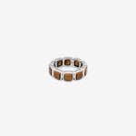 Cushion Band Tiger Eye (M) Silver