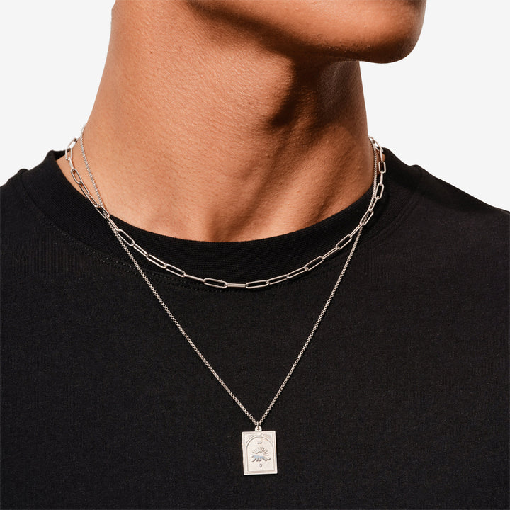 Tarot Strength Pendant Silver