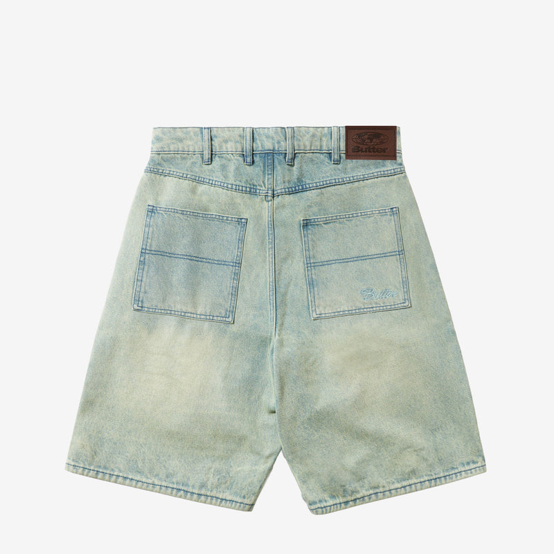 Trim Denim Shorts Sunfade Blue Shorts