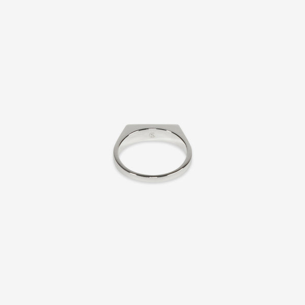 Type 002 Narrow Signet Ring Silver