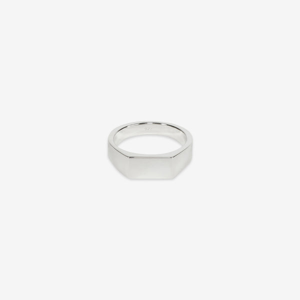 Type 003 Rectangle Signet Ring Silver