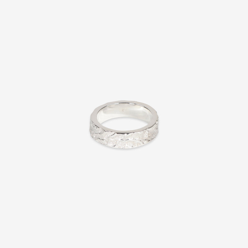 Type 004 Crumpled Ring Silver Jewellery