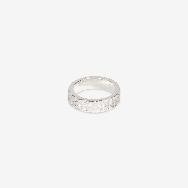 Type 004 Crumpled Ring Silver