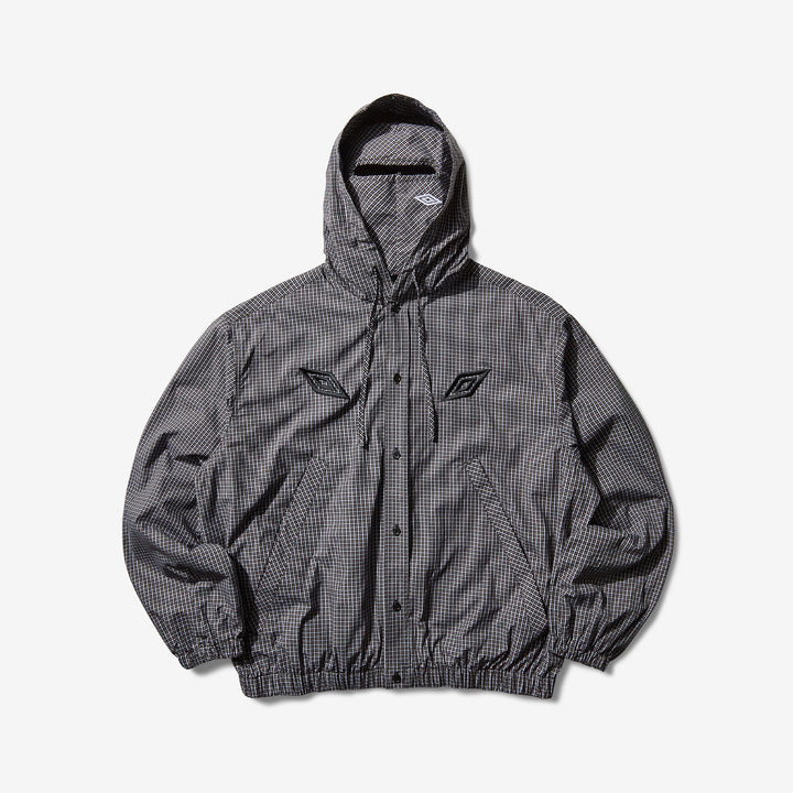 Gingham Masked Shirt Coffee Brown | White | Black Front