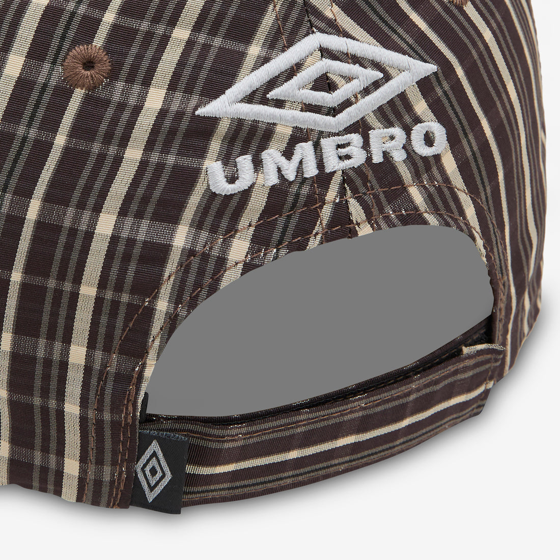 Check Hazard Cap Beige | Dark Brown Headwear