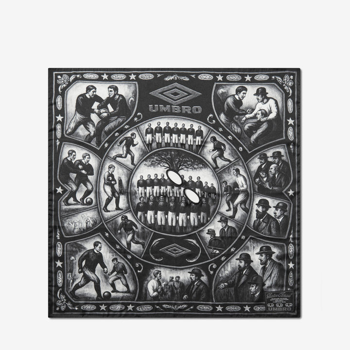 Crowd Masked Foulard Black Grey Front