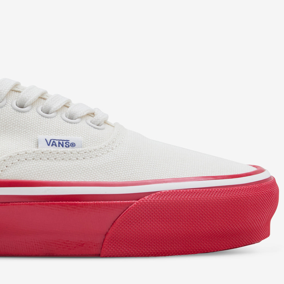 Authentic 44 Duck Canvas White | Red Footwear