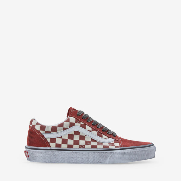 Old Skool Stressed Red | White Footwear
