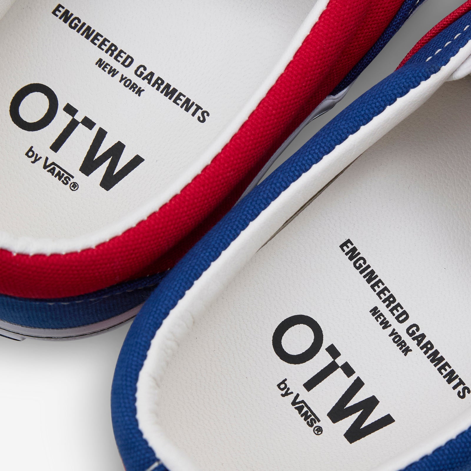 Engineered Garments x OTW Classic Slip-On 98 Red | Navy