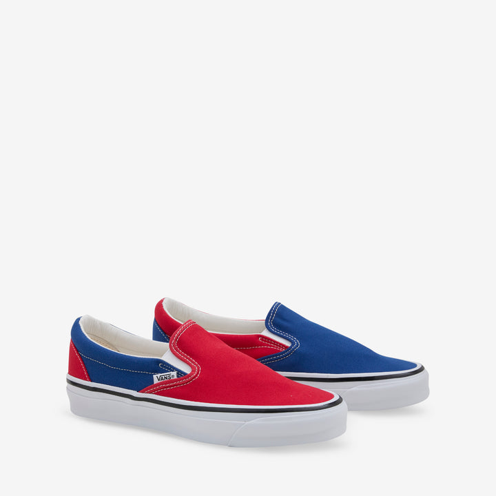 Engineered Garments x OTW Classic Slip-On 98 Red | Navy Front
