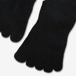 Mini Crew 2 Pack Toe Socks Black | Fig