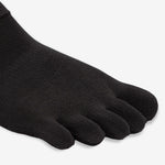 Vibram No-Show Toe Socks Black