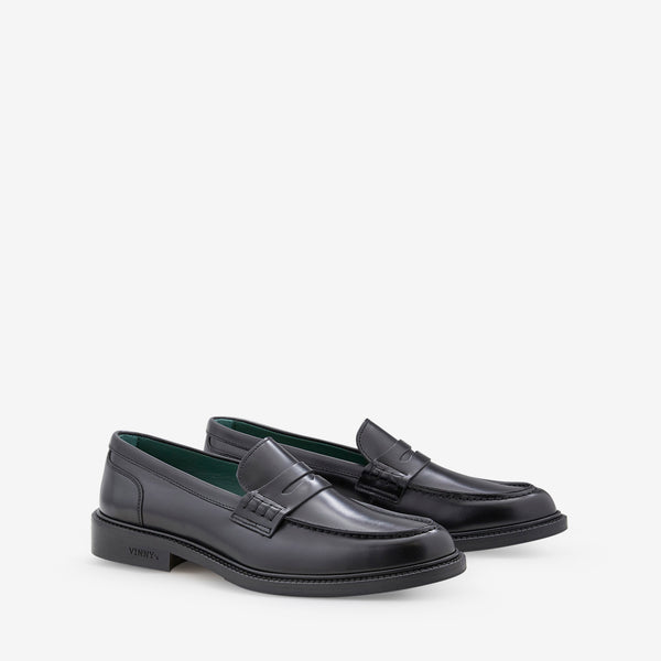 Townee Penny Loafer Polido Leather Black
