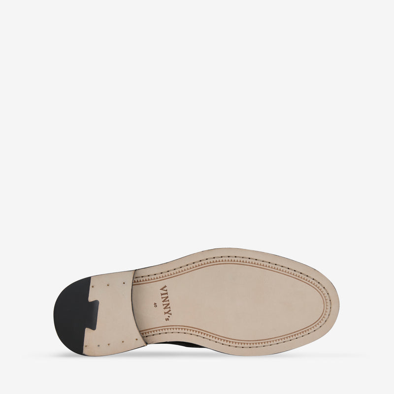 Townee Penny Loafer Black Polido Leather Footwear
