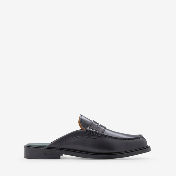Yardee Mule Crust Leather | Black Croco