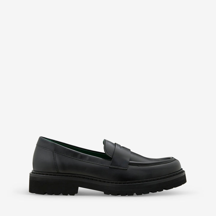 Women's Richee Penny Loafer Black Nappa Leather