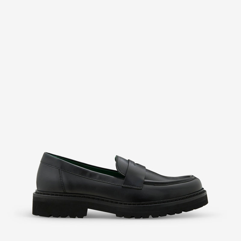 Richee Penny Loafer Black Nappa Leather Footwear