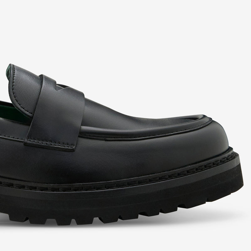 Women's Richee Penny Loafer Black Nappa Leather Footwear