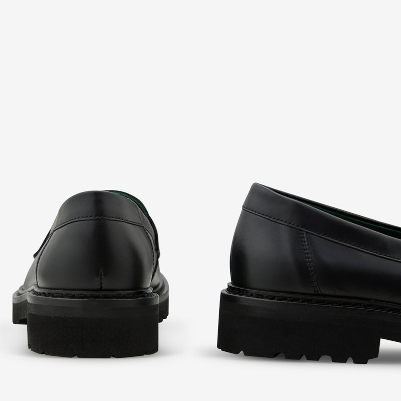 Women's Richee Penny Loafer Black Nappa Leather Footwear