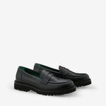 Women's Richee Penny Loafer Black Nappa Leather