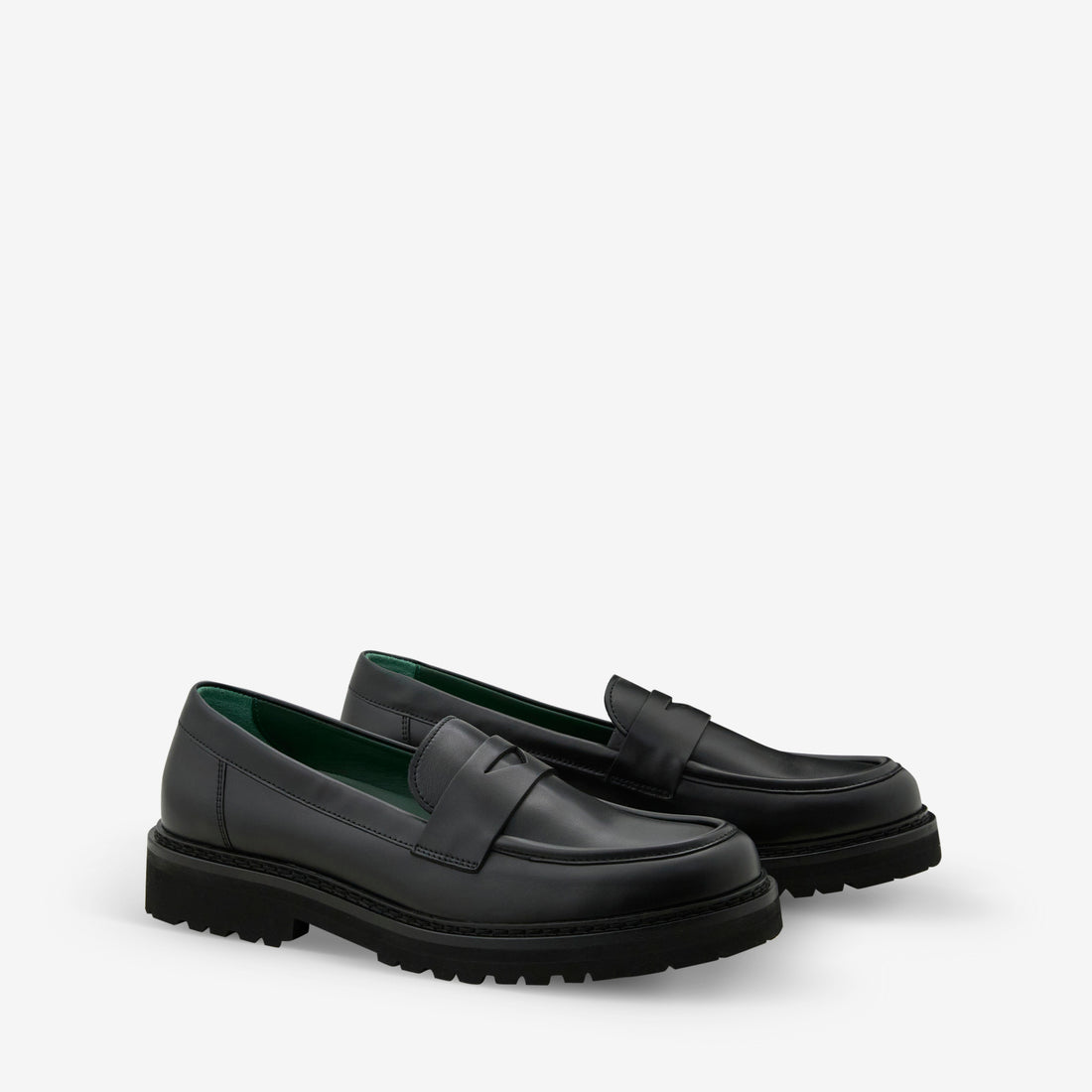 Richee Penny Loafer Black Nappa Leather Footwear