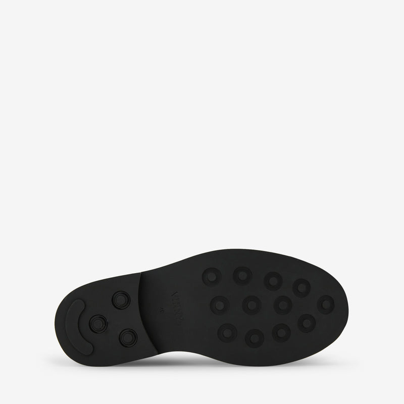 Vinnee Blucher Black Polido Leather Footwear