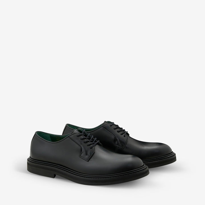 Vinnee Blucher Black Polido Leather Front