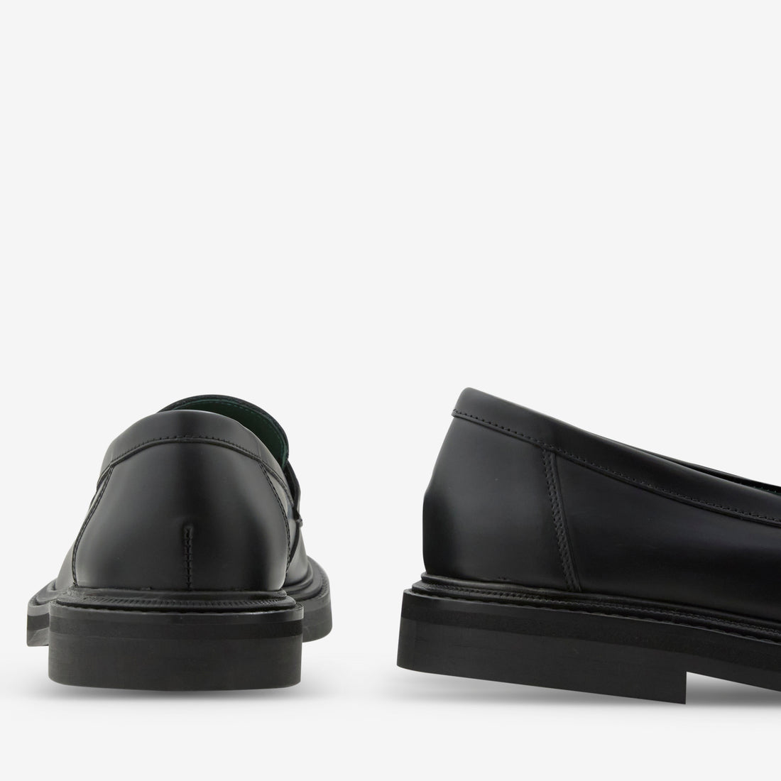Vinnee Penny Loafer Black Polido Leather Footwear