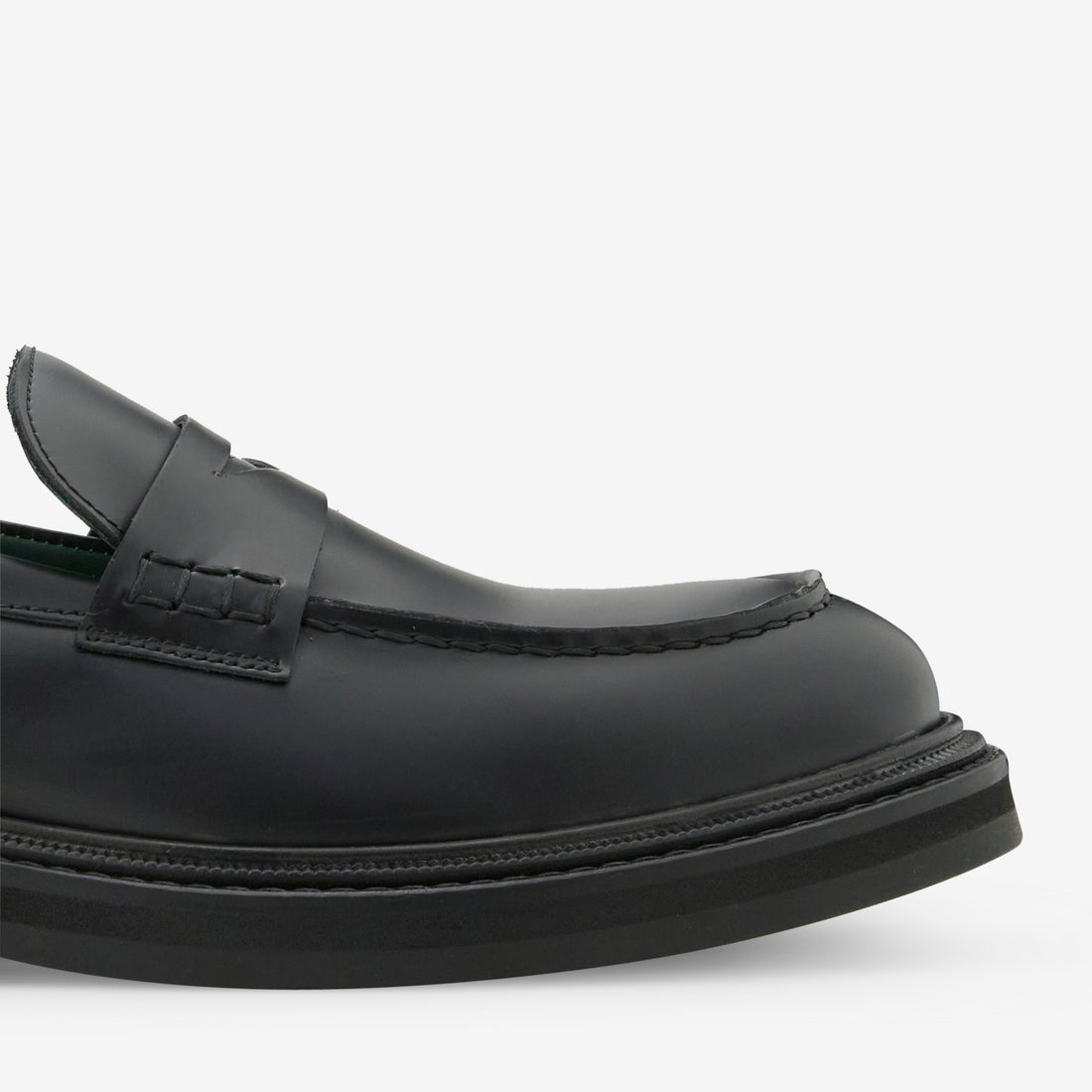 Vinnee Penny Loafer Black Polido Leather Footwear