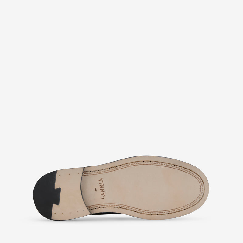 Yardee Moccasin Loafer Black Polido Leather Footwear