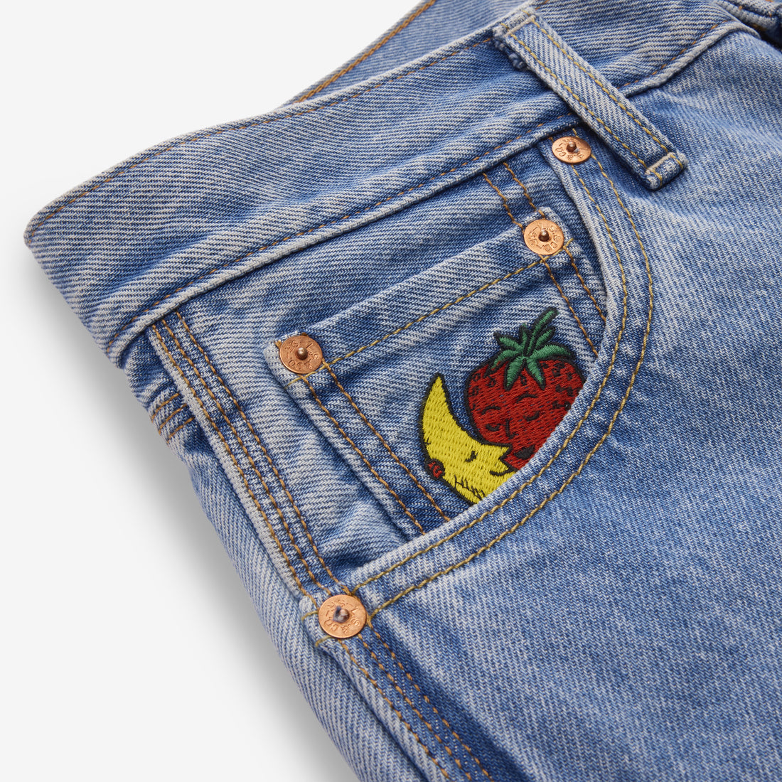Sky High Farm x Women's Straight Jeans Light Stone Pants