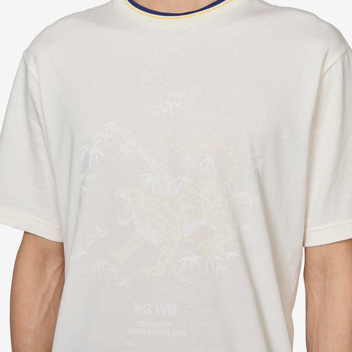 Y-3 x Wales Bonner x Graphic T-Shirt Chalk White