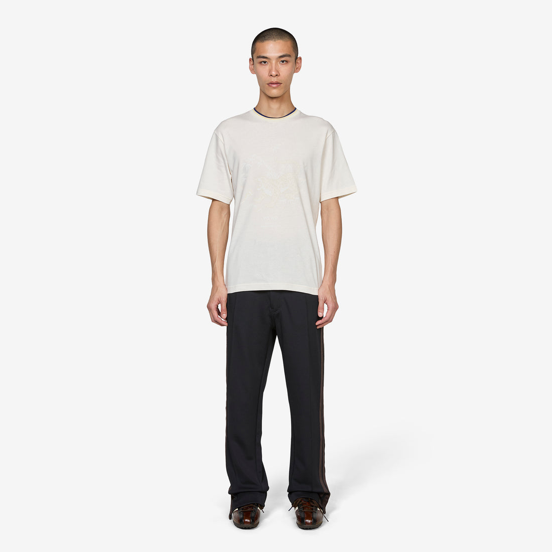 Y-3 x Wales Bonner x Graphic T-Shirt Chalk White Tees