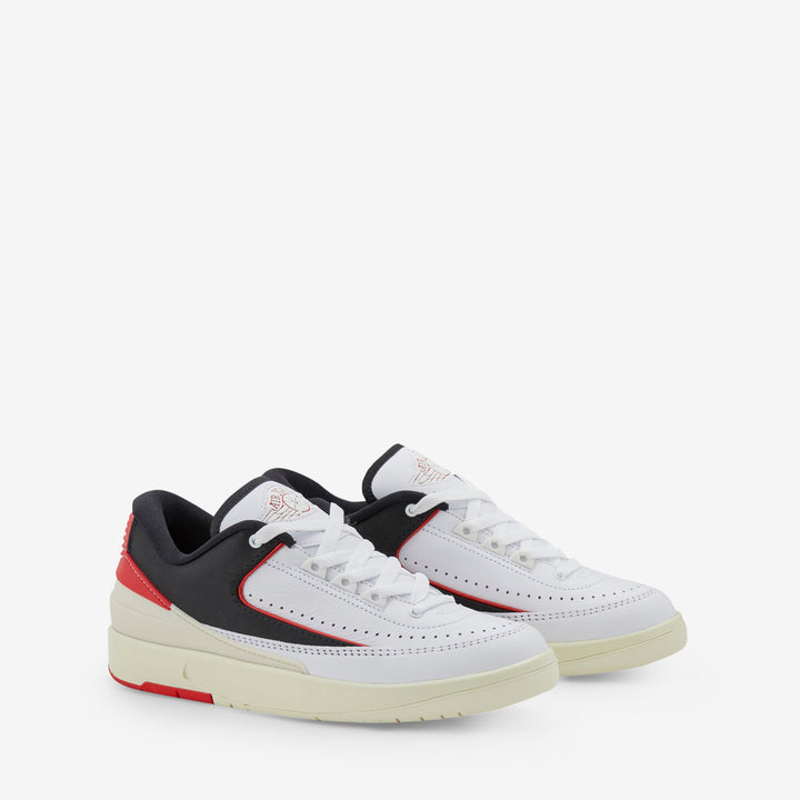 Women's Air Jordan 2 Retro Low White | University Red | Black | Coconut Milk Front