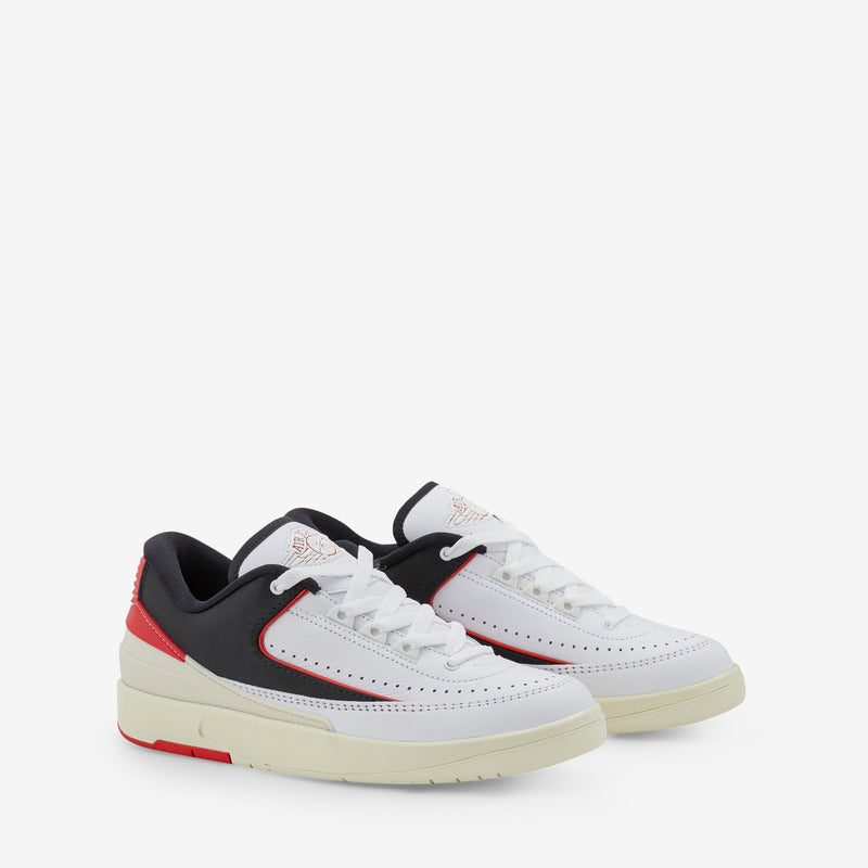 Women's Air Jordan 2 Retro Low White | University Red | Black | Coconut Milk Footwear