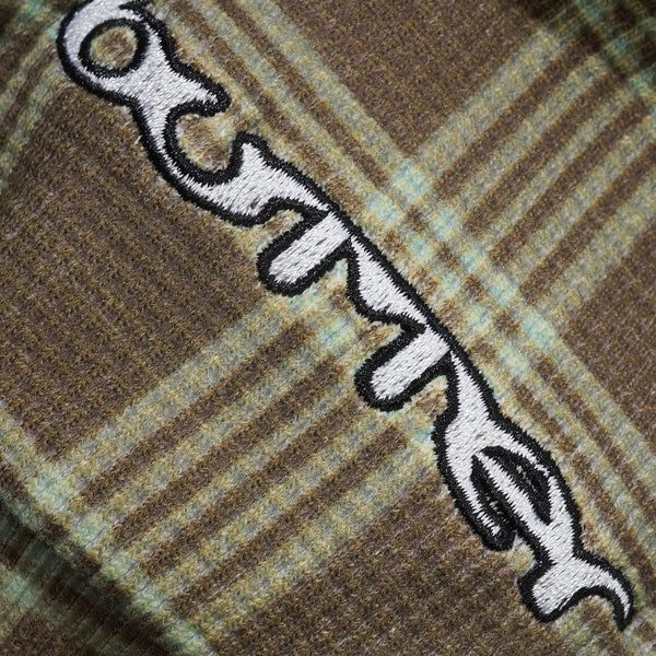 Waffle Zip-Thru Hood Plaid Jumpers