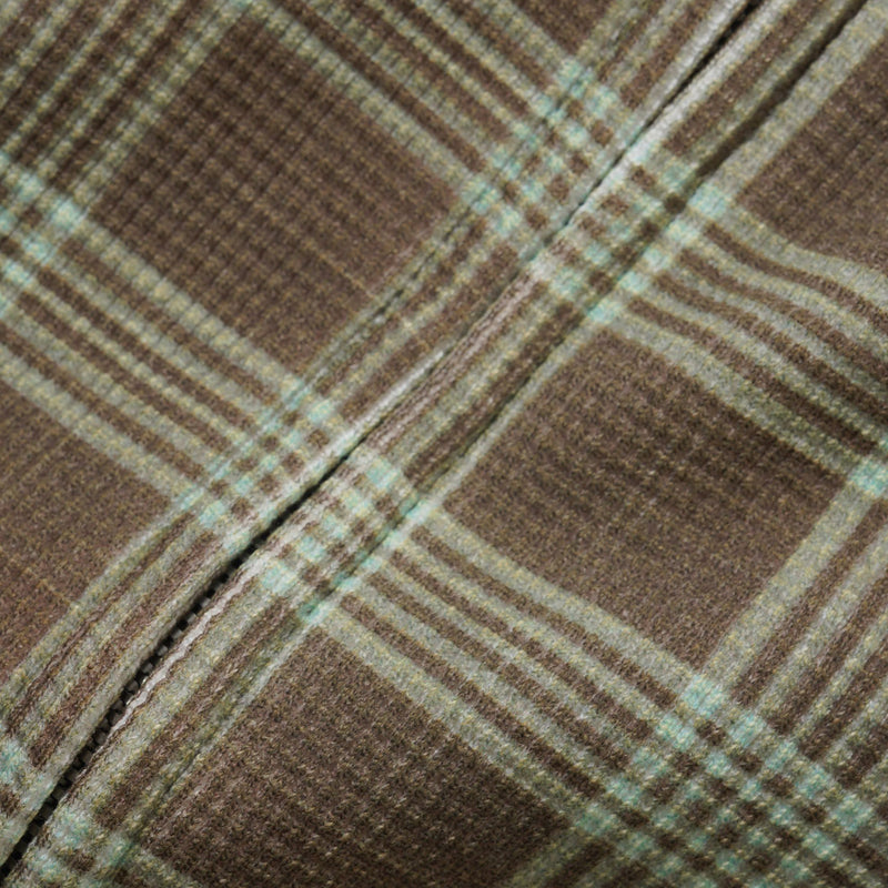 Waffle Zip-Thru Hood Plaid Jumpers