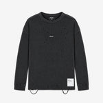 MothTech™ Waffle Long T-Shirt Aged Black