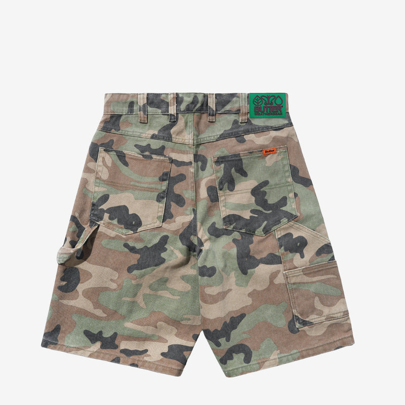 Weathergear Denim Shorts Woodland Camo Shorts