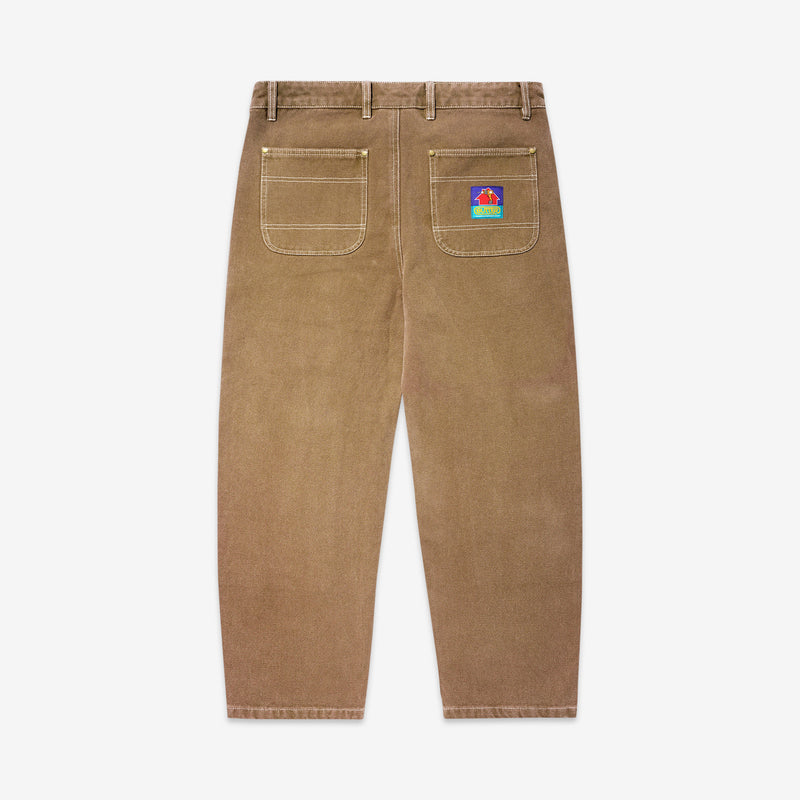 Work Double Knee Pant Washed Brown