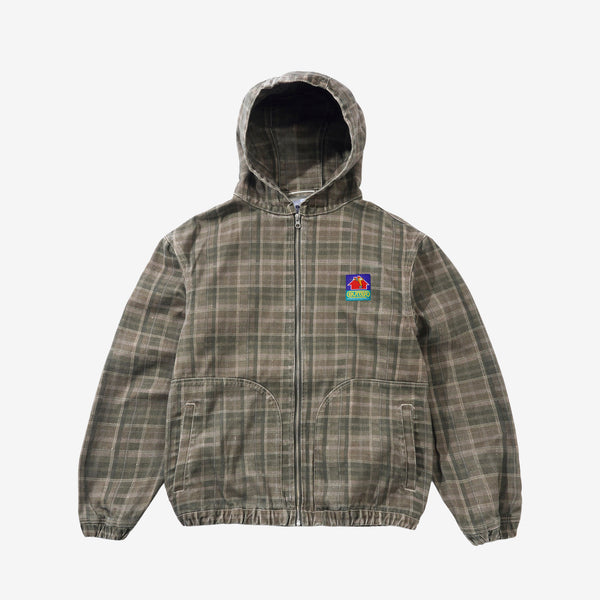 Work Jacket Washed Plaid Jackets