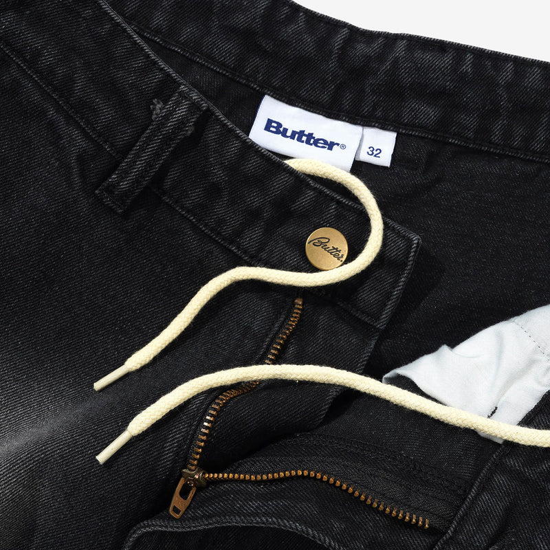 Work Pants Distressed Black Pants
