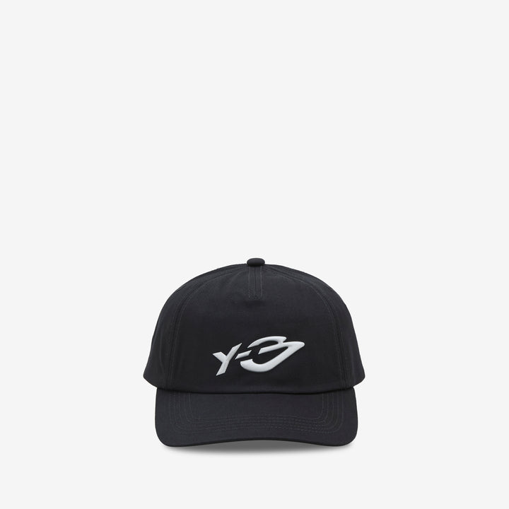 Y-3 Graphic Logo Cap Black Front