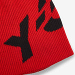 Y-3 Graphic Logo Beanie Red | Black
