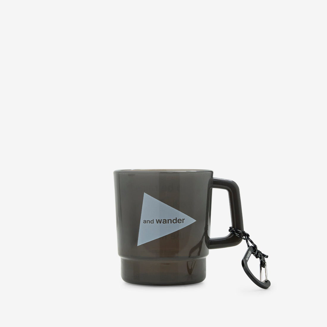 and wander Logo PP Mug Black Lifestyle
