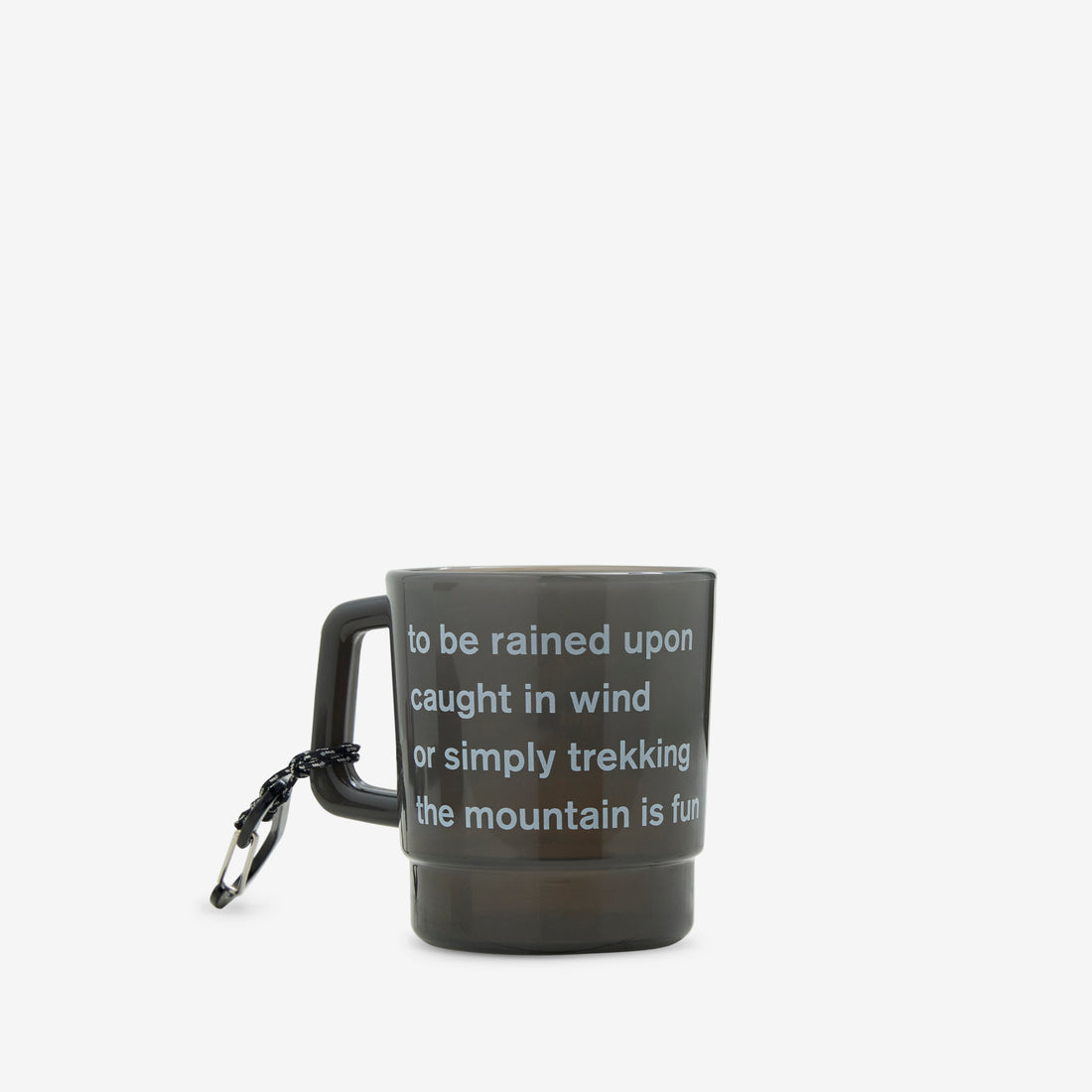 and wander Logo PP Mug Black Lifestyle
