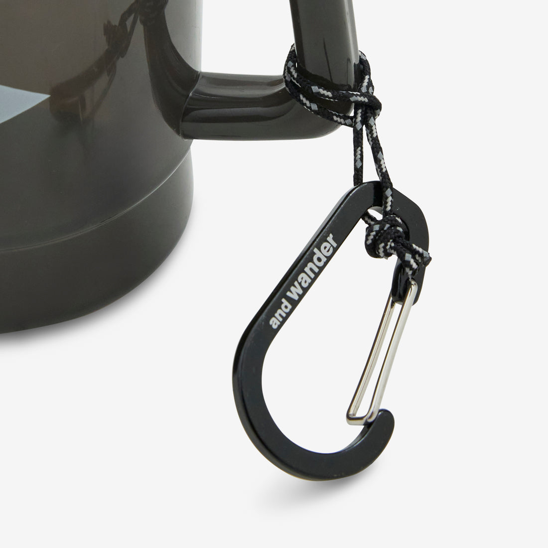 and wander Logo PP Mug Black Lifestyle